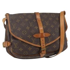 LOUIS VUITTON Monogram Saumur 30 Shoulder Bag M42256 LV Auth ep12539